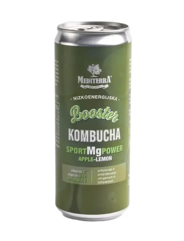 Kombucha Sport Mg Power, okus jabolko & limona, ploč.