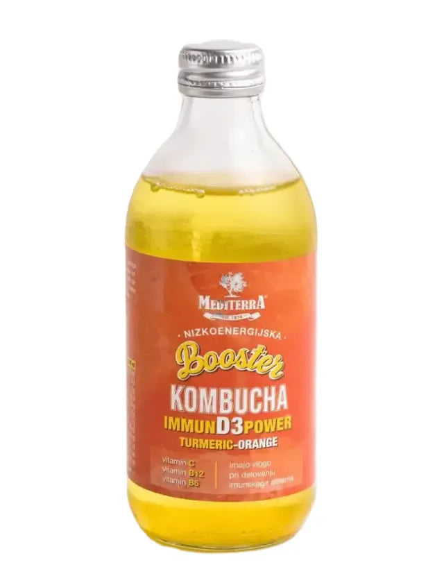 Kombucha Immun D3 Power pomaranča & kurkuma